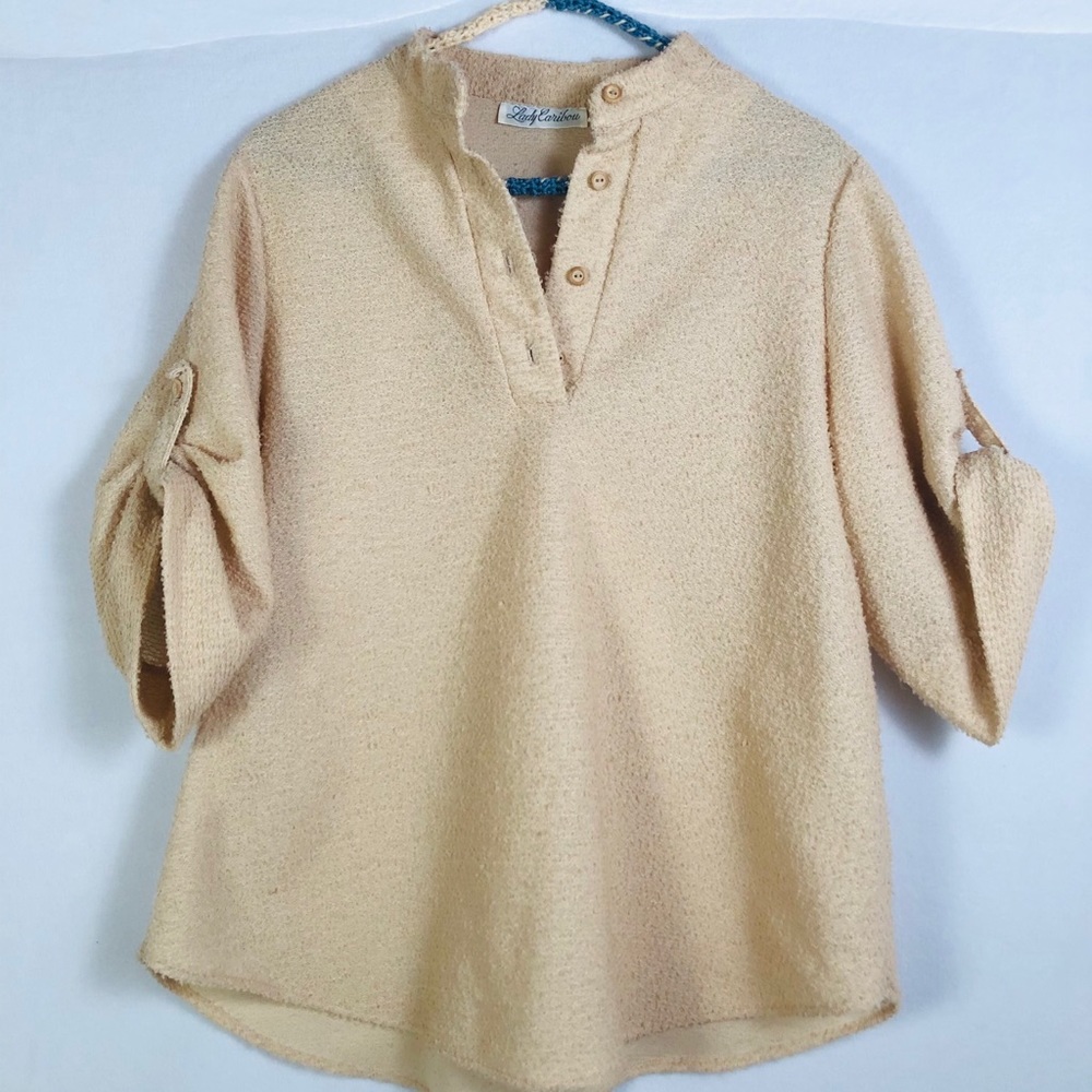 Vintage Lady Caribou Terrycloth Blouse